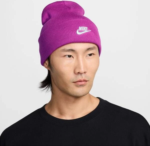 Nike Peak Futura Beanie hot fuchsia/white