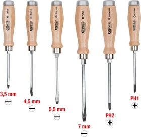 KS Tools ERGOTORQUE WOODmax Schraubendrehersatz, 6-tlg.