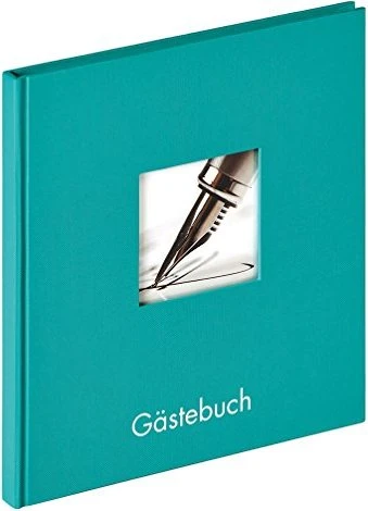 Walther Design Buch Gästebuch Fun 25x23 petrol