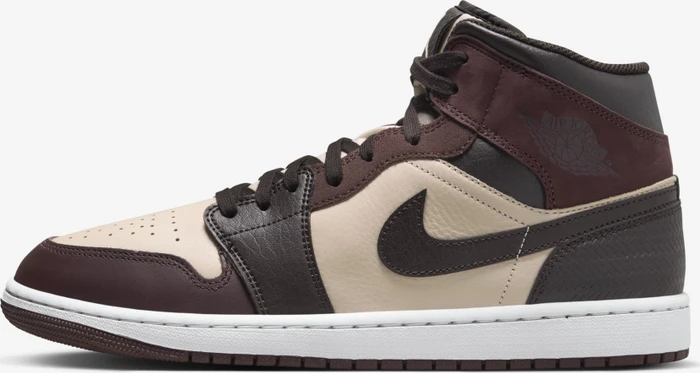 Nike Air Jordan 1 Mid SE velvet brown/sanddrift/metallic gold/earth (Herren)