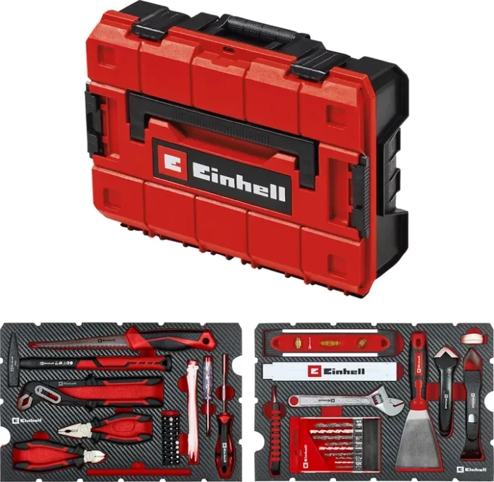 Einhell E-Case Renovierung Handwerkzeugset inkl. Koffer, 78-tlg.