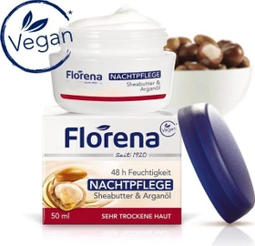 Florena Sheabutter & Arganöl Nachtpflege, 50ml