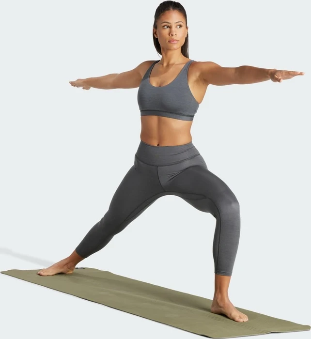 adidas All Me Hose 7/8 dark grey heather (Damen)