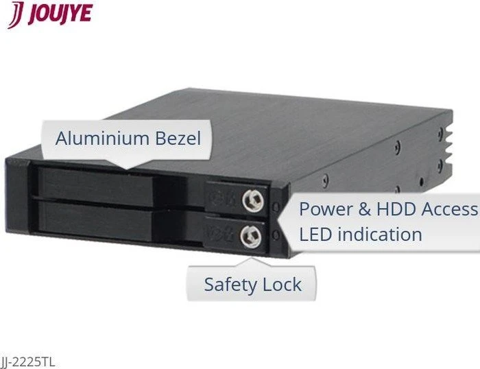 Jou Jye JJ-2225TL, 3.5" Wechselrahmen auf 2x 2.5" SATA