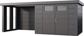 Telluria Classico 3024 Gerätehaus inkl. Anbau 2.84m links anthrazit