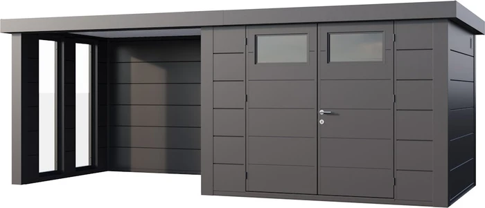 Telluria Classico 3024 Gerätehaus inkl. Anbau 2.84m links anthrazit