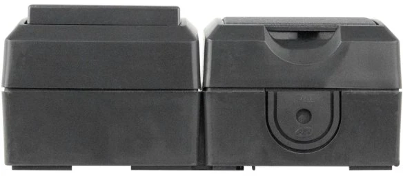 REV Ritter AquaForm Aus-/Wechselschalter + Steckdose AP IP44 waagerecht, anthrazit