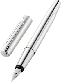 Pelikan Pura P40 silber, rechte Hand, breit, Geschenkbox