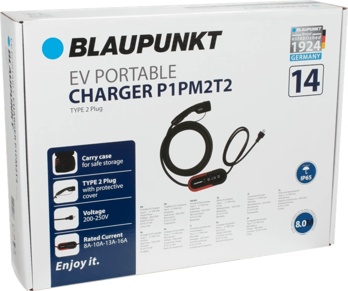 Blaupunkt tragbares Ladegerät 3.7KW, 8m Ladekabel