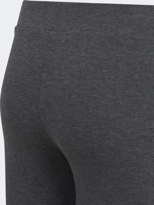 adidas Essentials Linear Logo Cotton Hose lang dark grey heather/easy green (Junior)
