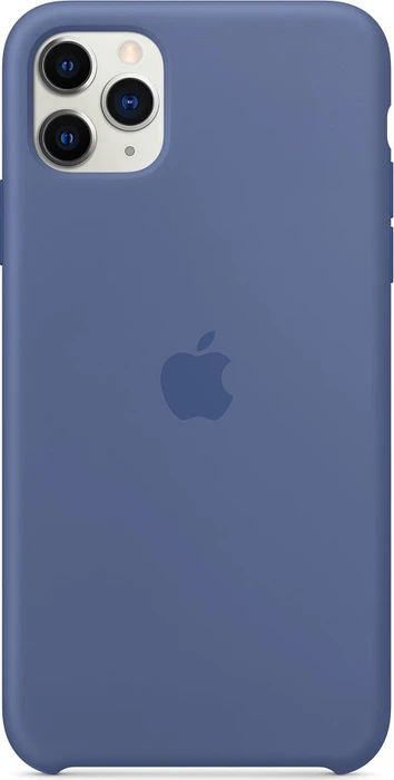 Apple Silikon Case für iPhone 11 Pro Max leinenblau