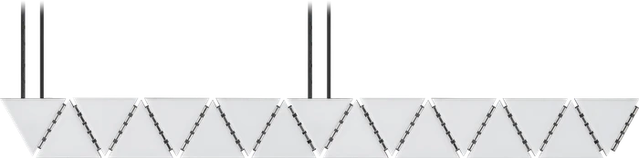 Corsair iCUE LC100 Case Accent Lighting Panels Mini Triangle Starter Kit, RGB-Beleuchtungsset, 9er-Pack, schwarz