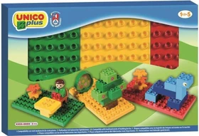 Unico Plus Box mit 3 kompatiblen Bauplatten