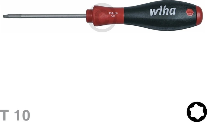 Wiha SoftFinish 362 Torx Schraubendreher, T10x80mm