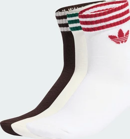 adidas 3-Streifen Ankle Socken off white/aurora coffee/white, 3 Paare