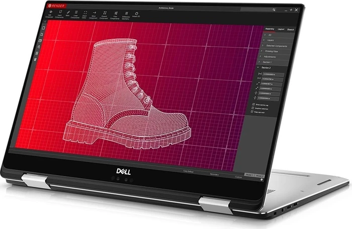 Dell Precision 5530 2-in-1, silber, Core i7-8706G, 16GB RAM, 512GB SSD, Radeon RX Vega M GL Hybrid, DE