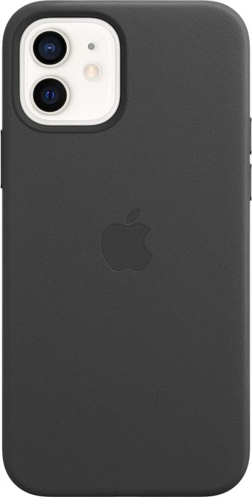 Apple Leder Case mit MagSafe für iPhone 12/12 Pro schwarz