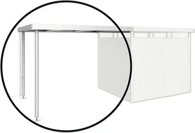 Biohort Seitendach S für Gerätehaus HighLine H3 silber-metallic