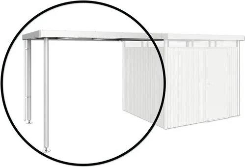 Biohort Seitendach S für Gerätehaus HighLine H3 silber-metallic