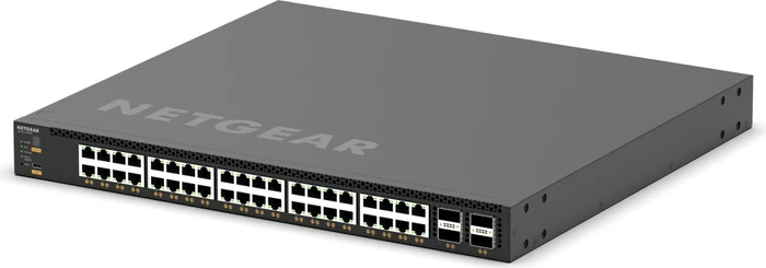 Netgear AVoIP M4350 Rackmount 10G Managed Switch, 40x RJ-45, 4x QSFP28, 196W PoE++