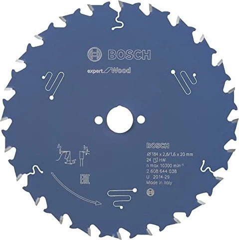 Bosch Professional Expert for Wood Kreissägeblatt 24Z, 184x1.6x20mm, 1 Stück