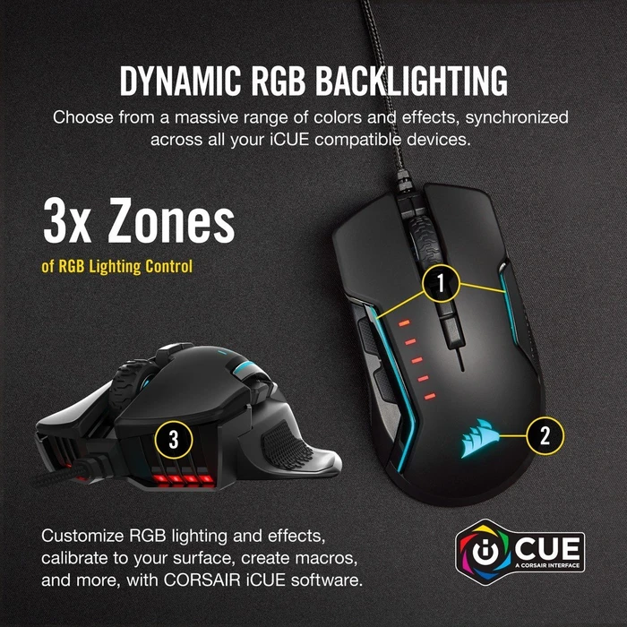 Corsair Glaive RGB Pro schwarz, USB
