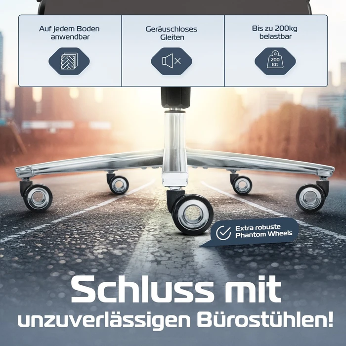 Clouvou PowerSeat Bürostuhl, anthrazit