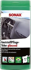 Sonax KunststoffPflegeTücher glänzend Box, 25 Stück