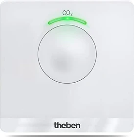 Theben AMUN 716 CO2 Monitor Temperaturstation schwarz, digital