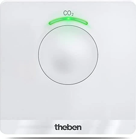 Theben AMUN 716 CO2 Monitor Temperaturstation schwarz, digital