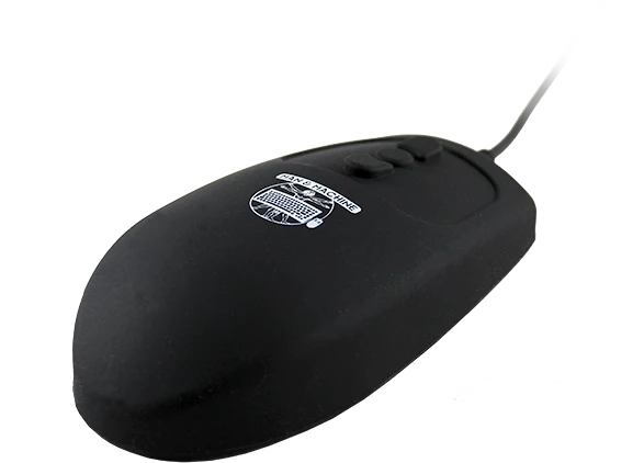Man & Machine Mighty Mouse 5 medizinische Silikonmaus, schwarz, USB