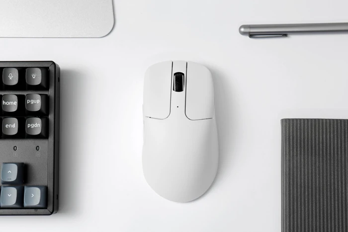 Keychron M2 4K Wireless Mouse weiß, USB/Bluetooth