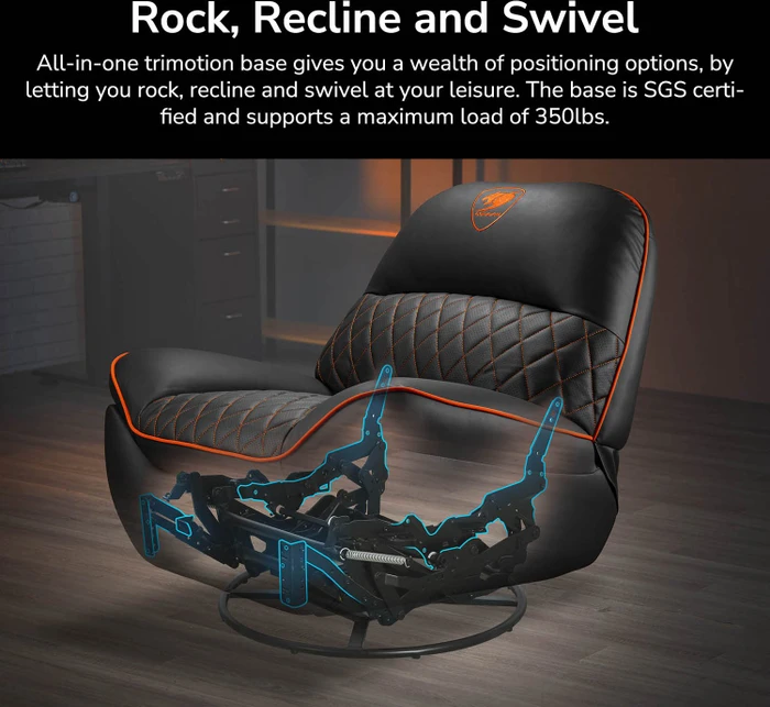 Cougar Overlord CGR-OVL-ORB Gaming-Sofa, schwarz/orange