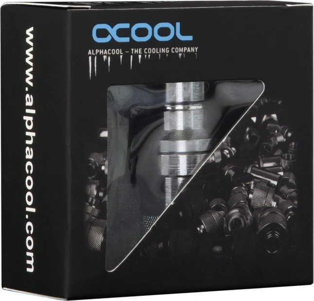 Alphacool Eiszapfen G1/4" Schnellverschluss Kupplung mit Schottverschraubung, chrome
