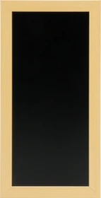 Securit Woody, Kreidetafel brauner Rahmen, schwarz, 20x40cm
