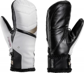 Leki Snowfox 3D Mitt Skihandschuhe weiß/gold (Damen)