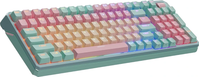 Cooler Master MK770, Macaron, LEDs RGB, hot-swap, Kailh Box V2 WHITE, USB/Bluetooth, US