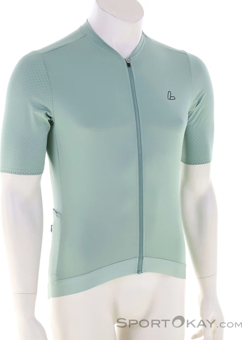 Löffler Hotbond Full-Zip Trikot kurzarm grün (Herren)