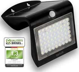 Ginux Schmetterling 40W Solar Wandleuchte mit Bewegungssensor schwarz
