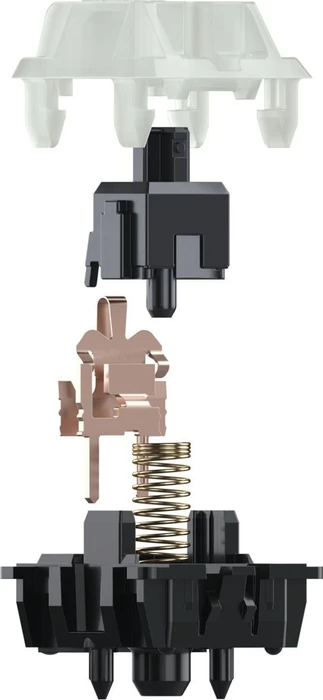Cherry MX BLACK Clear-Top Switch Kit, MX BLACK Clear-Top 100Mio Switch Set, MX1A, 23er-Pack
