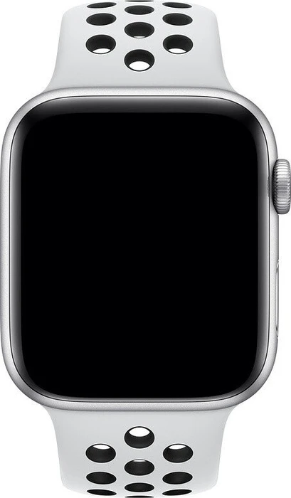 Apple Nike Sportarmband S/M und M/L für Apple Watch 44mm Pure Platinum/schwarz