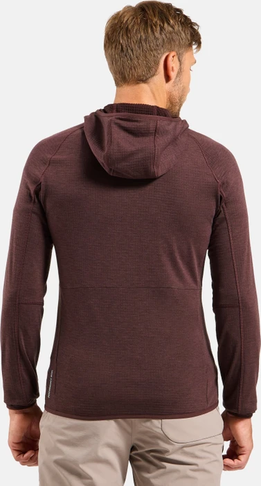 Odlo Ascent Mid Layer Hooded Funktionsjacke fudge (Herren)