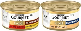 Purina Gourmet Délicatesse en Sauce mit Rind und Huhn in Tomatensauce
