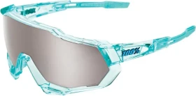 100% Speedtrap polished translucent mint/hiper silver mirror lens