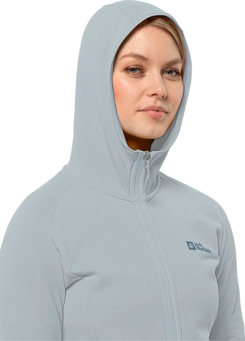 Jack Wolfskin Baiselberg Hoody FZ Jacke soft blue (Damen)