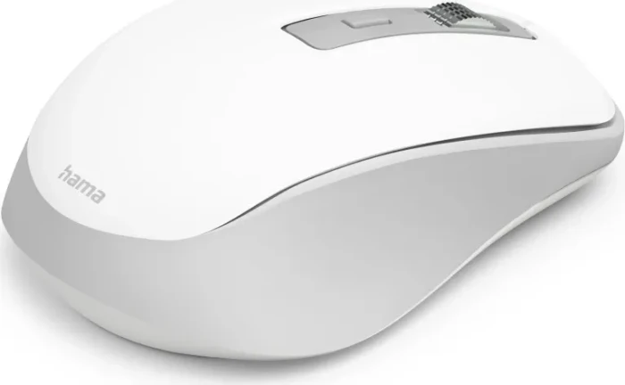 Hama WM-450 Silent Wireless Multi-Device Mouse weiß/grau, USB/Bluetooth
