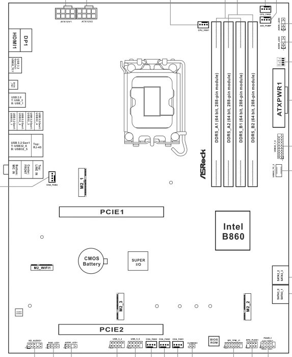 ASRock B860 Pro RS (Intel 1851)
