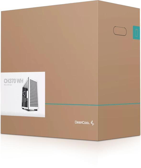 DeepCool CH370 WH, weiß, Glasfenster