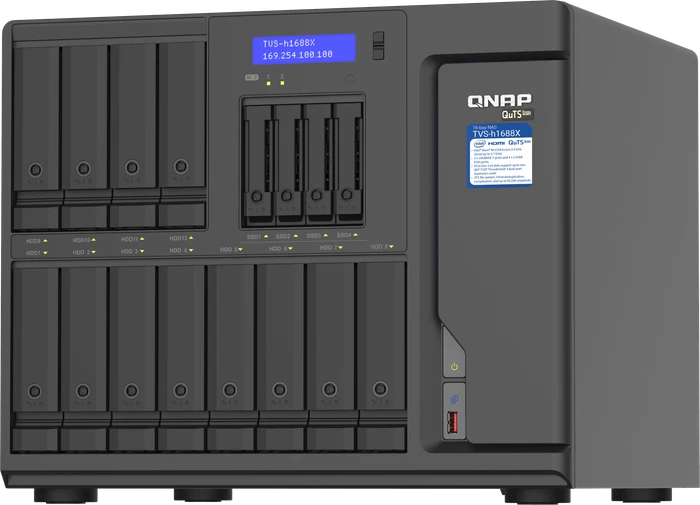 QNAP QuTS hero TVS-h1688X-W1250-32G, 32GB RAM ECC, 2x RJ-45 10GBase-T, 4x RJ-45 2.5GBase-T