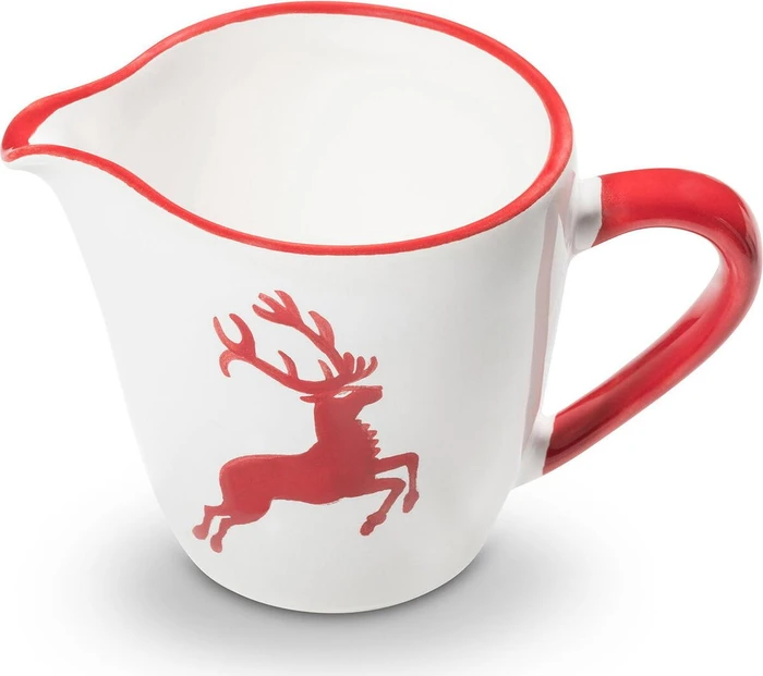 Gmundner Keramik Rubinroter Hirsch Milchkanne Gourmet 200ml